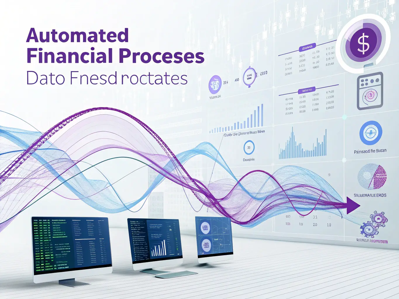 An image illustrating a simplified accounting workflow, with icons representing various accounting tasks seamlessly integrated into the My-contact.one platform, showcasing ease of use and efficiency.